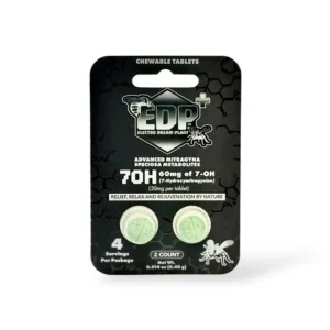 EDP Plus 7OH 7-hydroxymitragynine Kratom Extract Tablets 30mg Per Tablet