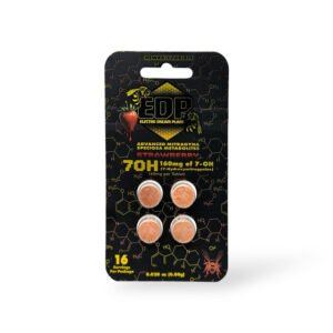 EDP 7OH 7-hydroxymitragynine Kratom Extract Tablets Strawberry 40mg Per Tablet